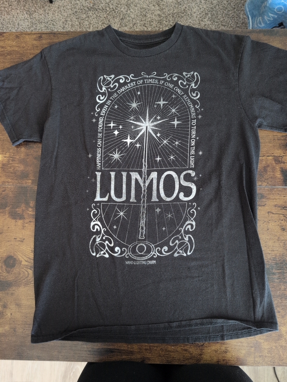 Magical “Lumos” graphic tee inspired by Harry Potter